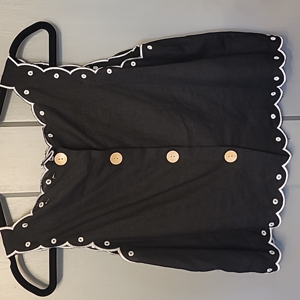 Christian Siriano Linen Blend Crop Top - Picture 3 of 4